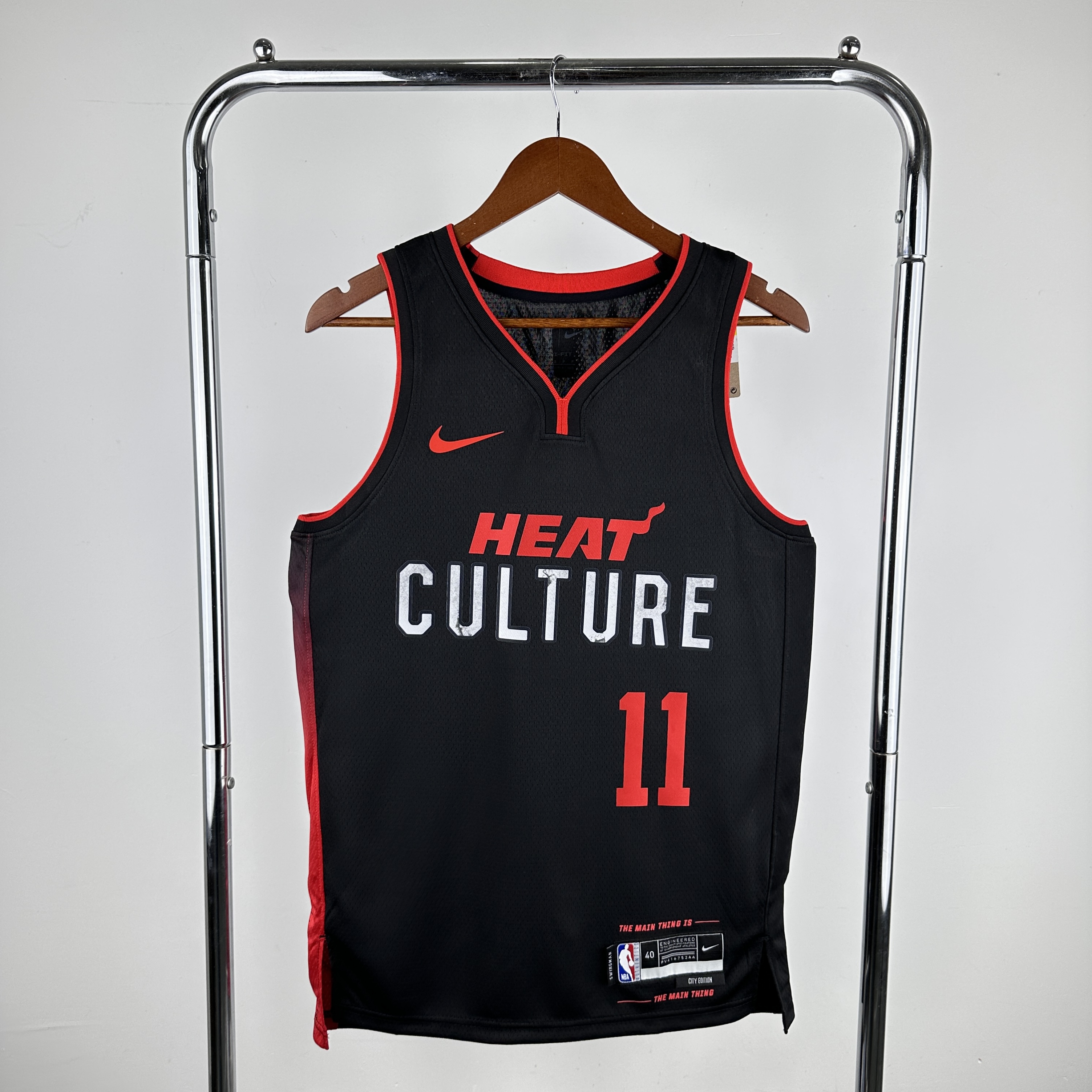 Men Miami Heat #11 Jaquez jr Black City Edition Nike 2024 NBA Jersey